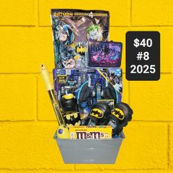 Batman Easter Basket Shoes Size 7/8 Little Kids