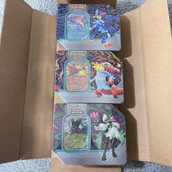 Paldea Partners 3-Pack Tins New 