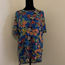Lularoe Mickey Mouse Blouse Size XXS