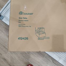 Eden Blue Side Table Nib