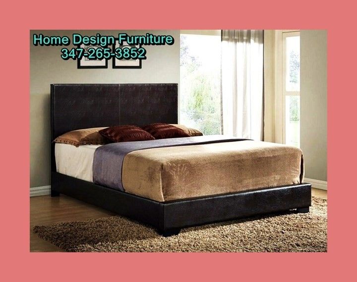 Brand New Leather Bed With Orthopedic Mattress For $300!!!!