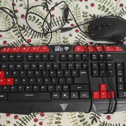 Gaming Keyboard And Mouse (Wired)