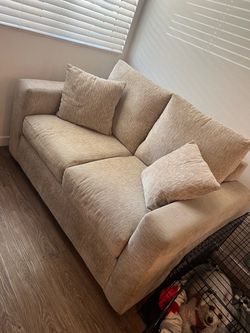Beige sofa
