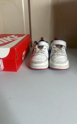 Nike Court Borough Low 2 (TDV) White / Black Very Berry Size 7c