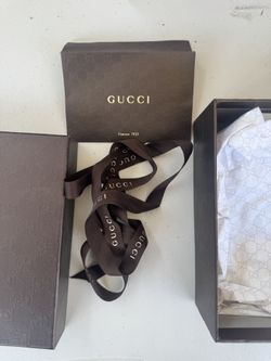 Gucci Box With Paper String And Envelope