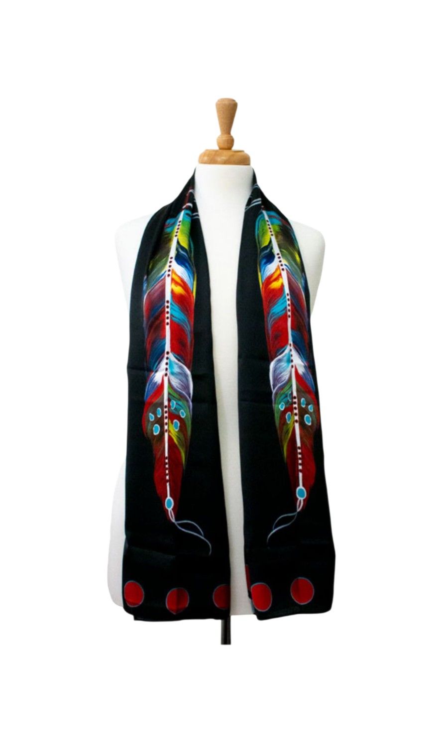 Rabbit Studios Feather of Many Colors Scarf