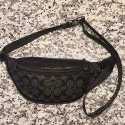 Coach Mini Belt Bag In Signature Canvas