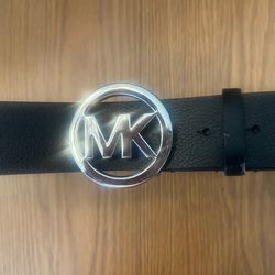Michael Kors  Black Leather Belt