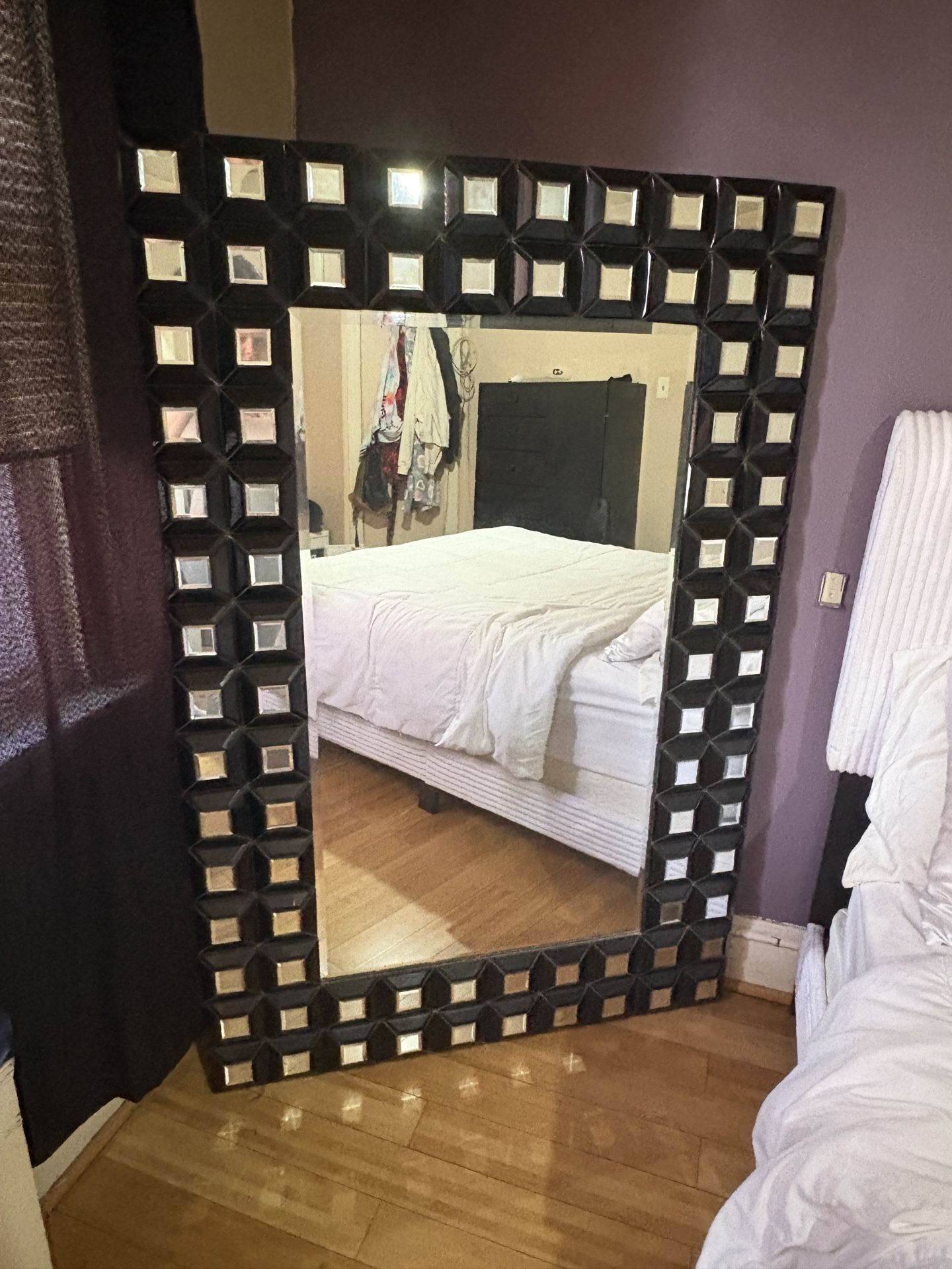 Black 5ft Tall Floor Mirror/ Wall Mirror