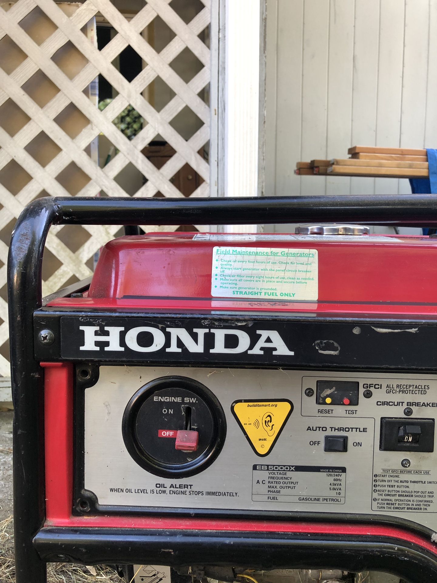 Honda EB 5000x Generator for Sale in Lakewood, WA OfferUp