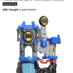 Fisher-Price Imaginext DC Super Friends Batman Toy, Wayne Manor Batcave Playset with Figure & Batcyle for Pretend Play Kids Ages 3+ Years (Amazon Excl