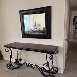 Elegant Iron Console Table