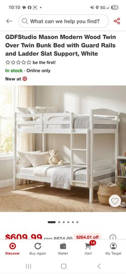 Wood bunk beds