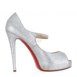 CHRISTIAN LOUBOUTIN GLITTER MARY JANE PUMPS
