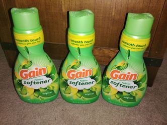 Gain fabric softener! 35 oz. Bottle! $5.50 each.