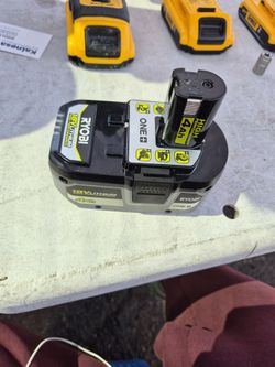 Ryobi 18v one+ Lithium 18v 4ah battery