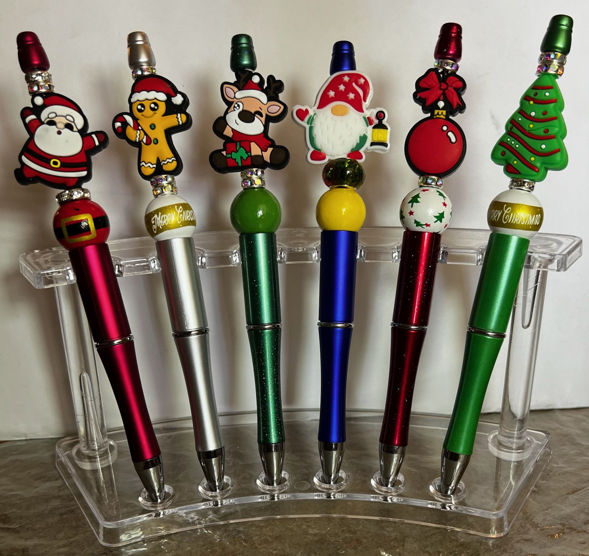 Christmas Focal Beaded Pens