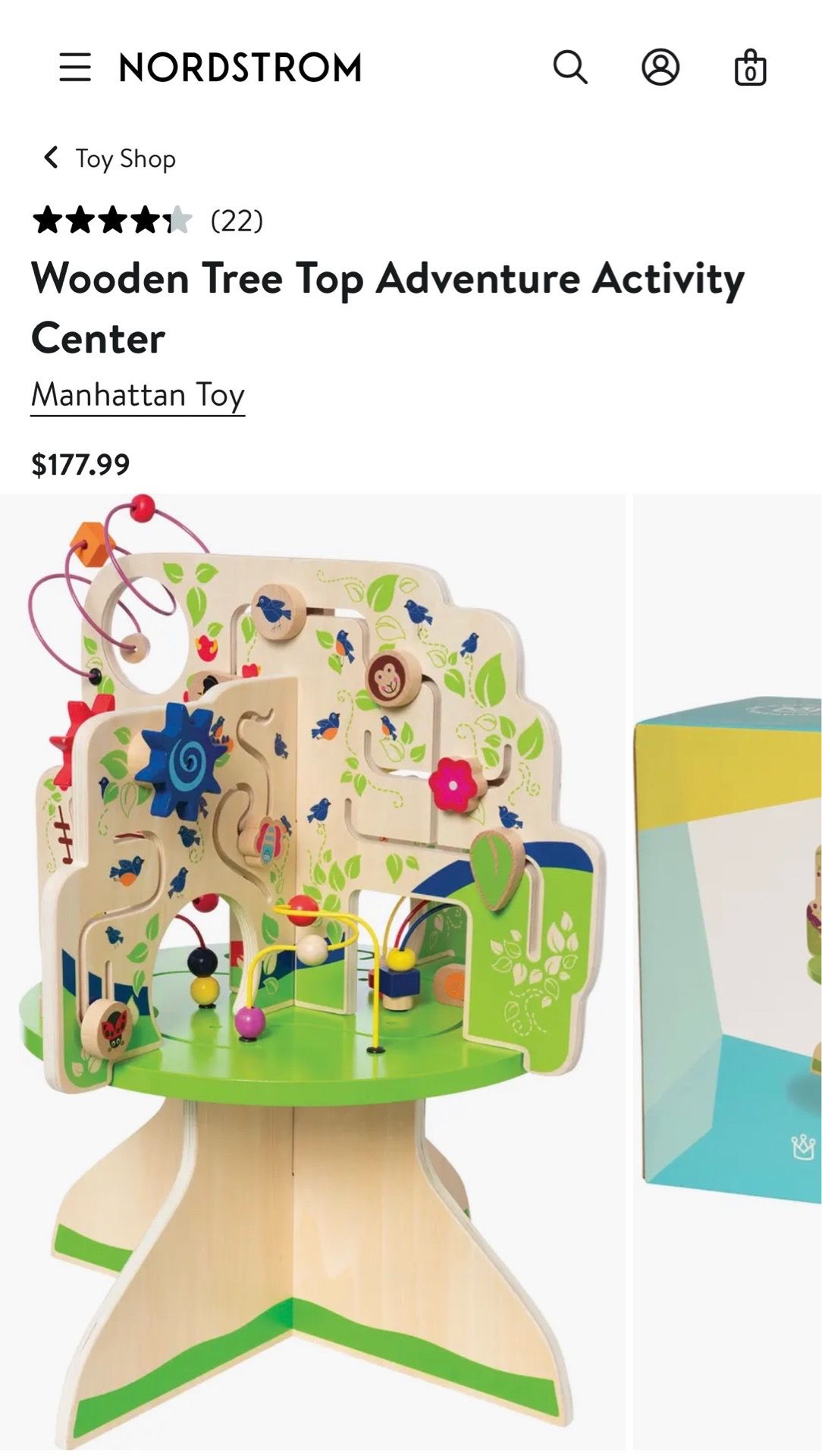 Wood activity center for babies