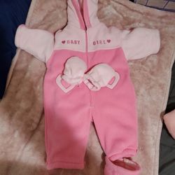 Girl And Baby Girl Warm Or Snow Outfit