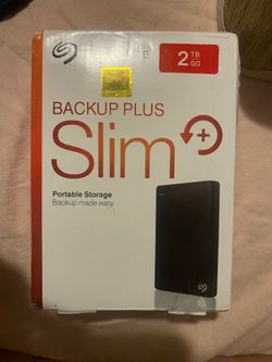 Seagate Backup Plus Slim 2TB External Hard Drive HDD Black USB 3.0 (STDR(contact info removed))