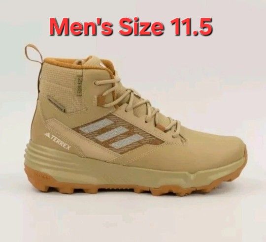 Adidas Terrex Unity Leather Mid Rain.RDY Hiking Shoes Men's Size 11.5