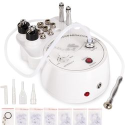 3 in 1 Diamond Microdermabrasion Machine, Professional Microdermabrasion Device with Vacuum Spray, Beauty Facial Skin Care Dermabrasion Equipment for 