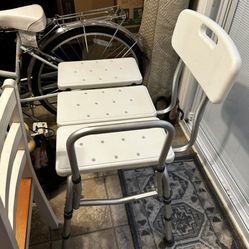 Transfer Bench / Tub Bench With Backrest 