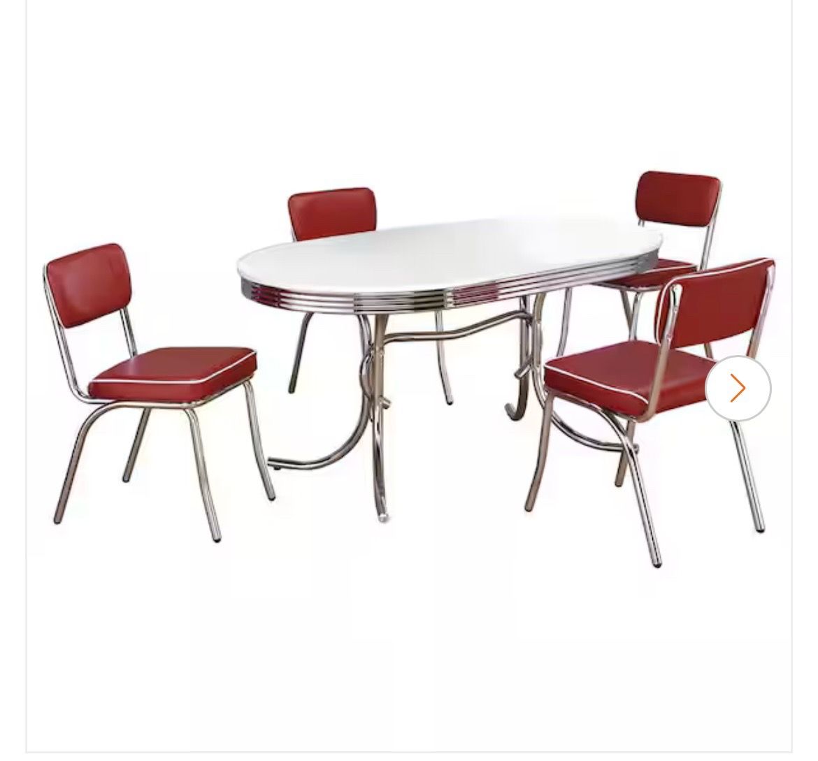 Retro table and 6 chairs