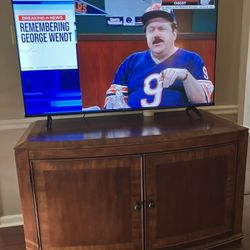 Tv Console , Storage.  Very Solid Piece That Has Plenty Of Storage. Moving Don’t Want To Haul 