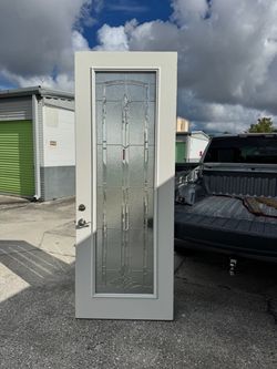 Exterior 8ft full glass front door 36x95.25
