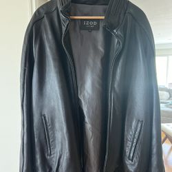 IZOD leather jacket- XXL