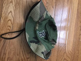 Boston Red Sox camo bucket hat