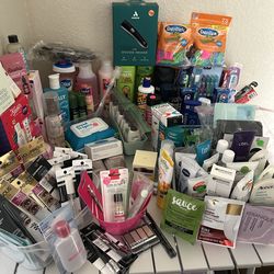 Table full of beauty products $3 and up