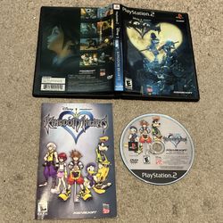 Kingdom Hearts (Sony PlayStation 2, PS2, 2002) Complete CIB w/ Manual