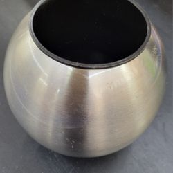 Metal Smart Decorative Stainless Steel Round Pot / Flower Pot 6 inches