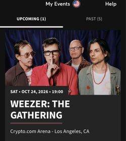 Weezer: The Gathering Concert Tickets