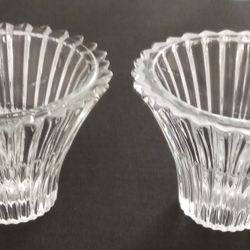 Small Crystal Candle Holders