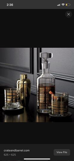 Crate & barrel Decanter