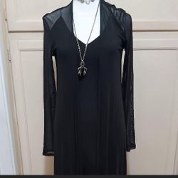 Black Mesh Duster/Cardigan 