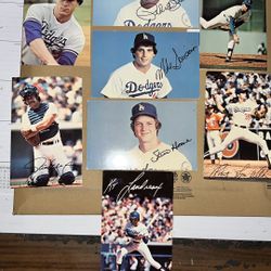 AUTHENTIC VTG DODGERS POSTCARDS