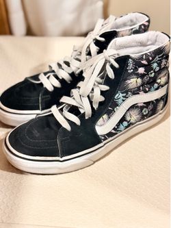 Vans Sk8-Hi high top floral sneakers Women’s size 7.5