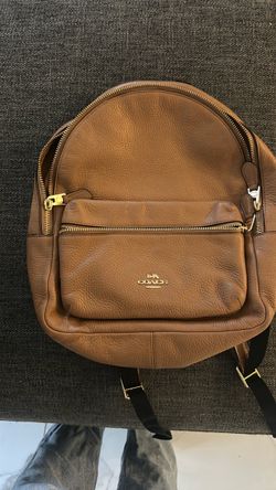 Coach Brown Leather Backpack
