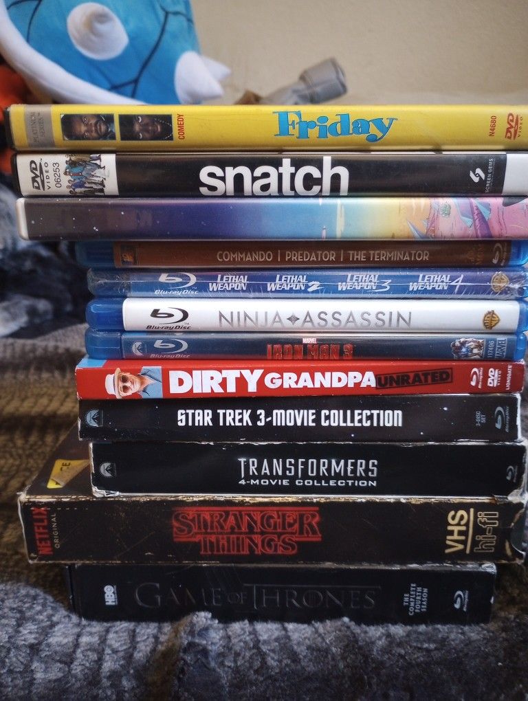 DVD And Blu Ray Movies 