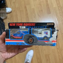 $11 Matchbox, New York, rangers team collectible NHL 75th anniversary, edition, cars collectibles, memorabilia sports
