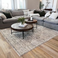 Serene Modular Gray Sectional Couch-6 Piece