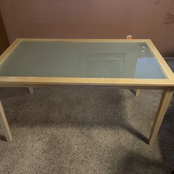 Frosted Large glass Table