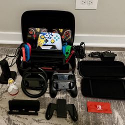 Nintendo Switch Console, 10 Controllers, Games And More!