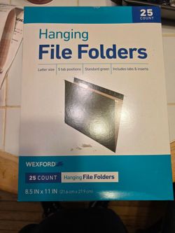 Hanging file folders