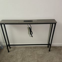 Console Table with Outlet, Sofa Table, Behind Couch Table,