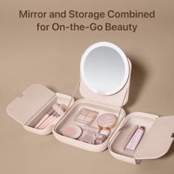 AMIRO Cube S Portable LED Magnetic Bag Mirror - pink